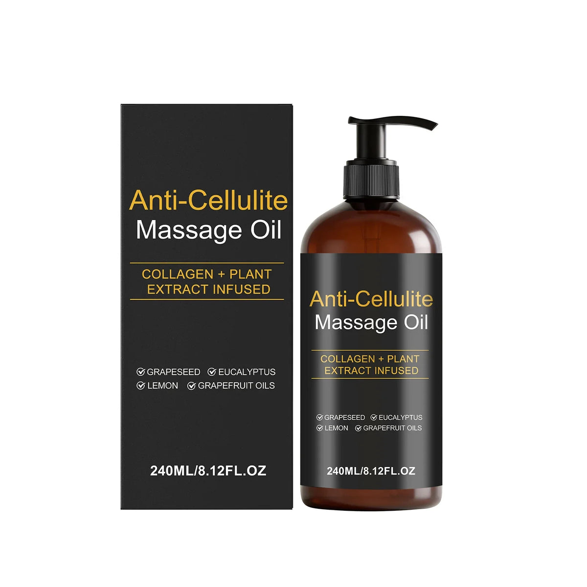 Firming Body Massage Oil with Collagen Anti Sagging Smoothing Cellulite Improve Skin Texture Refreshing Body Oil for Legs & Full