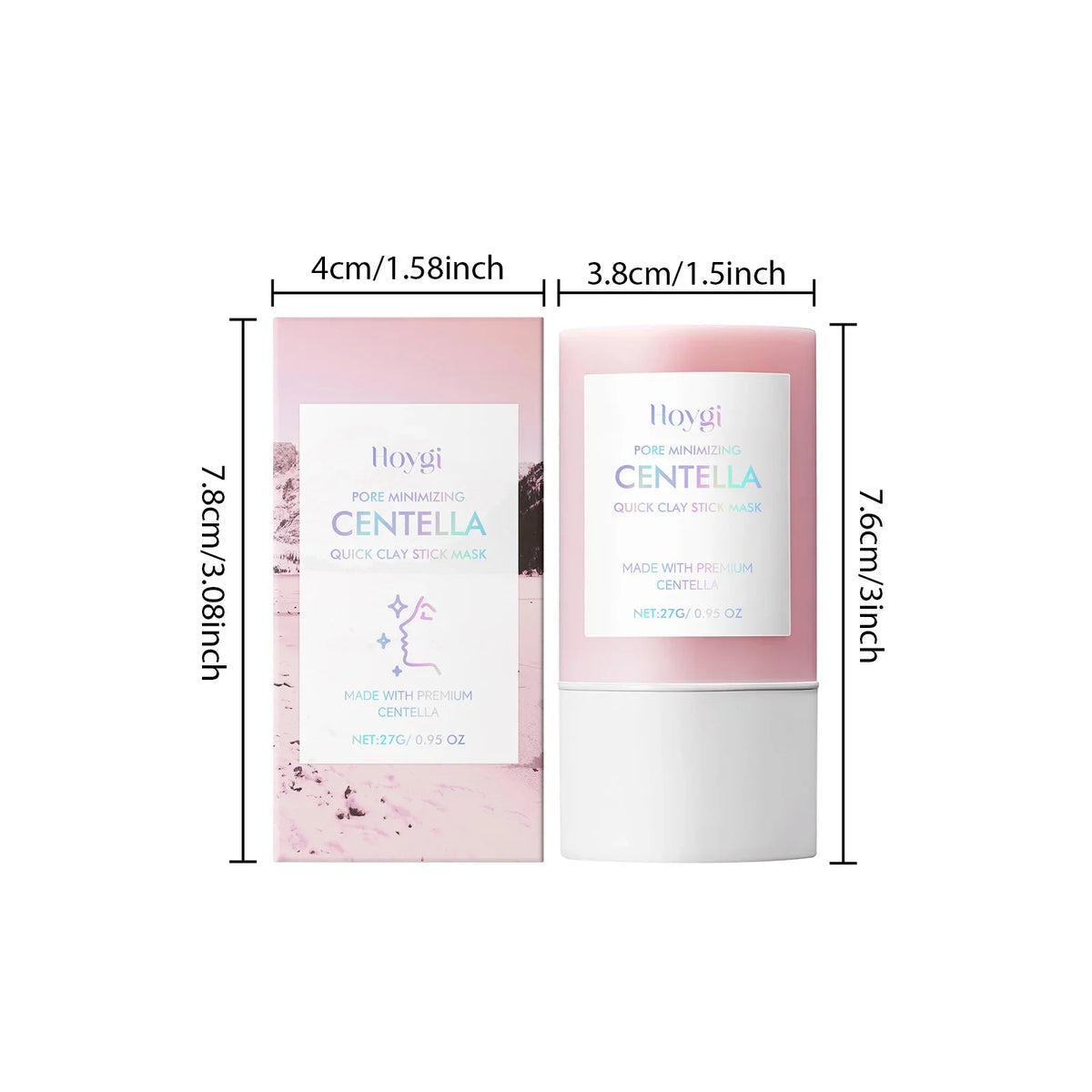 Centella Clay Stick Mask Pore Minimizing Bentonite Deep Cleansing Purifying Mud Mask Stick For Oil Control Korean Glowing