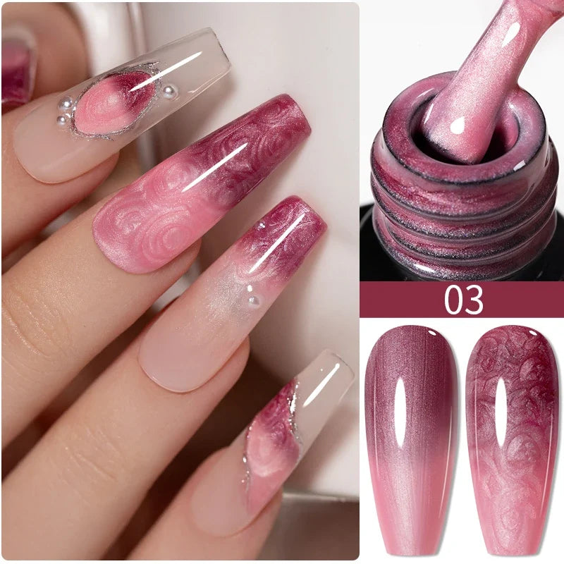 5ml Golden Silvery Metallic Painting Liner Gel Polish Chrome Mirror Effect Semi-Permanent Varnish For Stunning French Nail Art