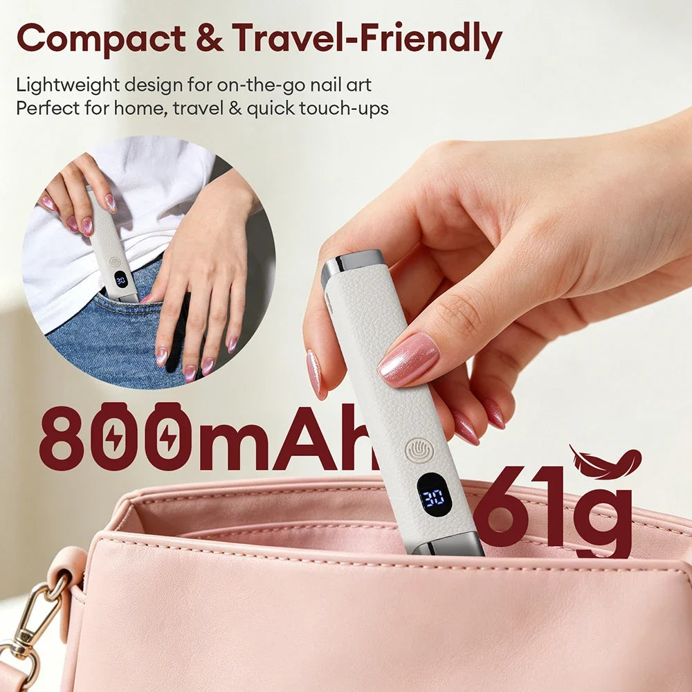 Cat-eye Magnet Handheld Nail Lamp Auto Sensor Nail Dryer Nail Gel Curing Bracket Nail Lamp UV LED Light Gel Nail Fast Drying Pen