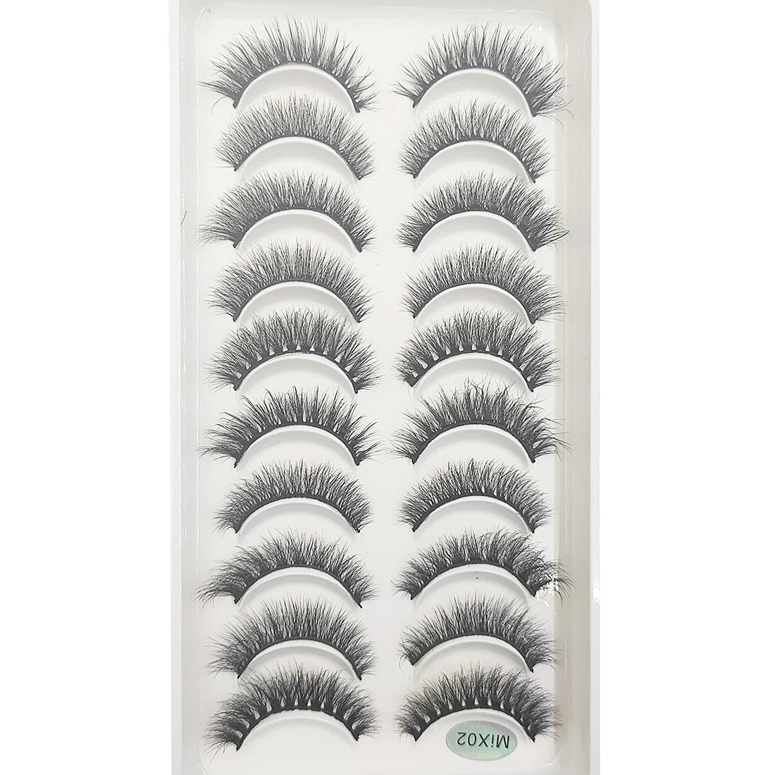 20 Style 10 Pairs Natural 3d Mink Lashes Soft False Eyelashes Cross Messy Dense Eye Lashes Extension Makeup Faux Cils Maquillaje
