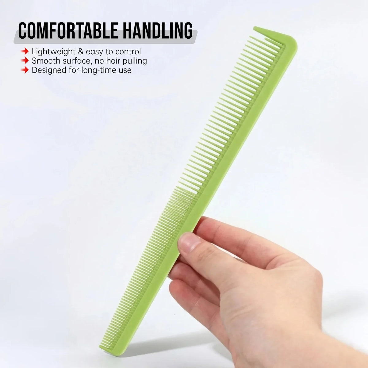 2/8PCS Pro Barber Fade Haircut Combs Anti-static Hair Clipper Combs For Men Wide Fine Tooth Taper Combs Salon Styling Tools