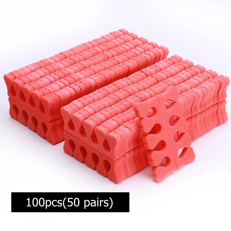 100/200/400pcs Nail Art Toes Separators Soft Sponge Fingers Foot Gel UV Polish Coating Painting Manicure Pedicure Tools Foam