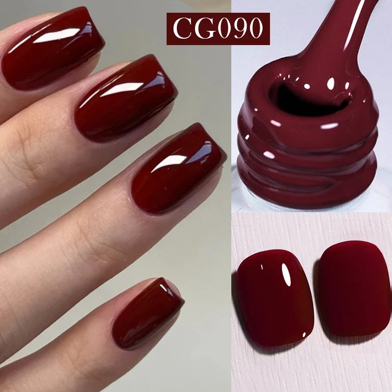 BORN PRETTY 10ml Purple Red Series Gel Nail Polish Winter Dark Purple Nail Art Varnish Semi Permanent Soak Off UV LED Gel