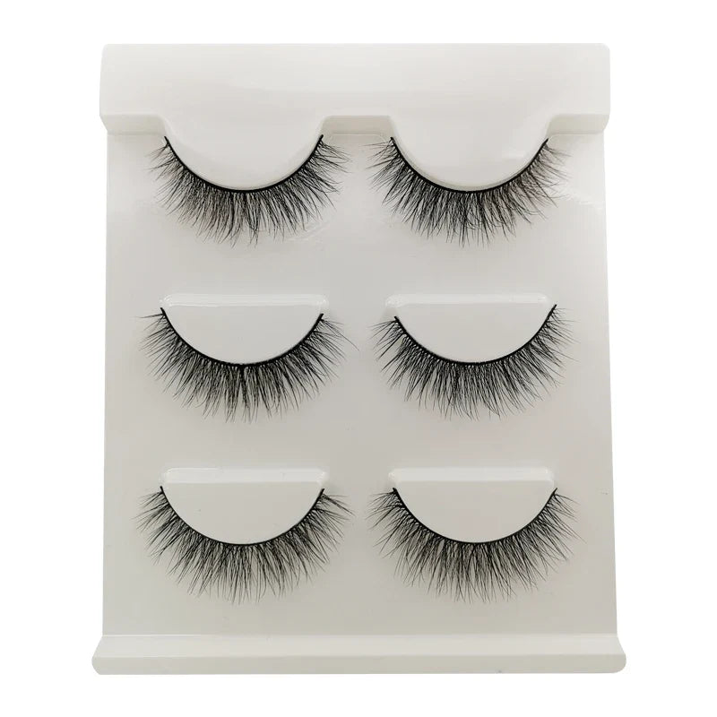 3/5 Pairs 3D Faux Mink Hair Soft Eyelashes Natural Thick Long False Eyelashes Dramatic Fake Lashes Handmade Eyelashes Faux Cils