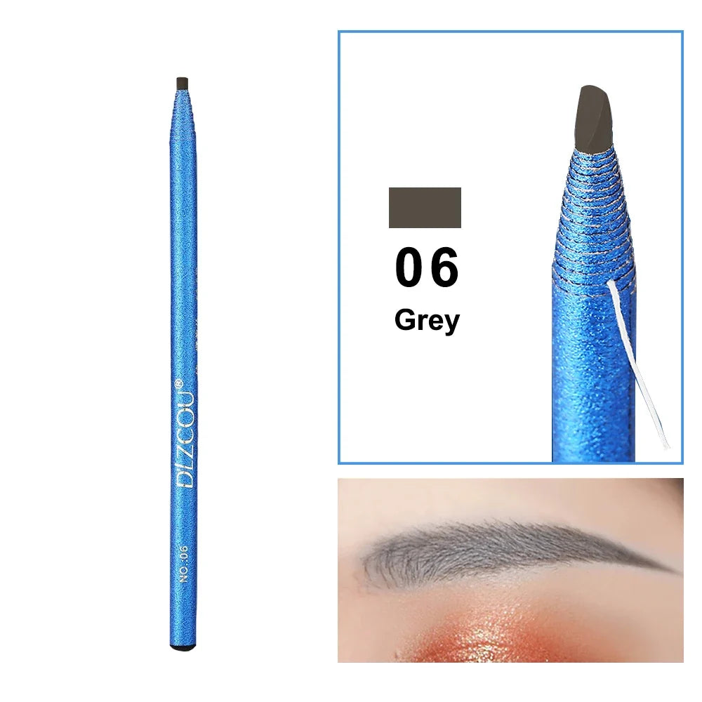 Eyebrow Pencil Waterproof Microblading Eyebrow Pen Stencil Tint Tattoo Eyebrows Makeup Sweat-proof Long Lasting Eye Brow Pencil