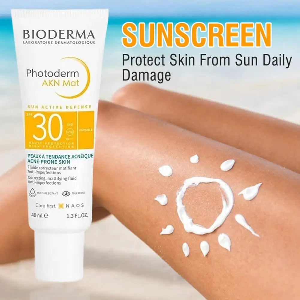 BIODERMA Photoderm Aquafluid SPF 50+ Face Sunscreen 40ml Ultra-Light Moisturising Sun Cream Waterproof Non-Greasy