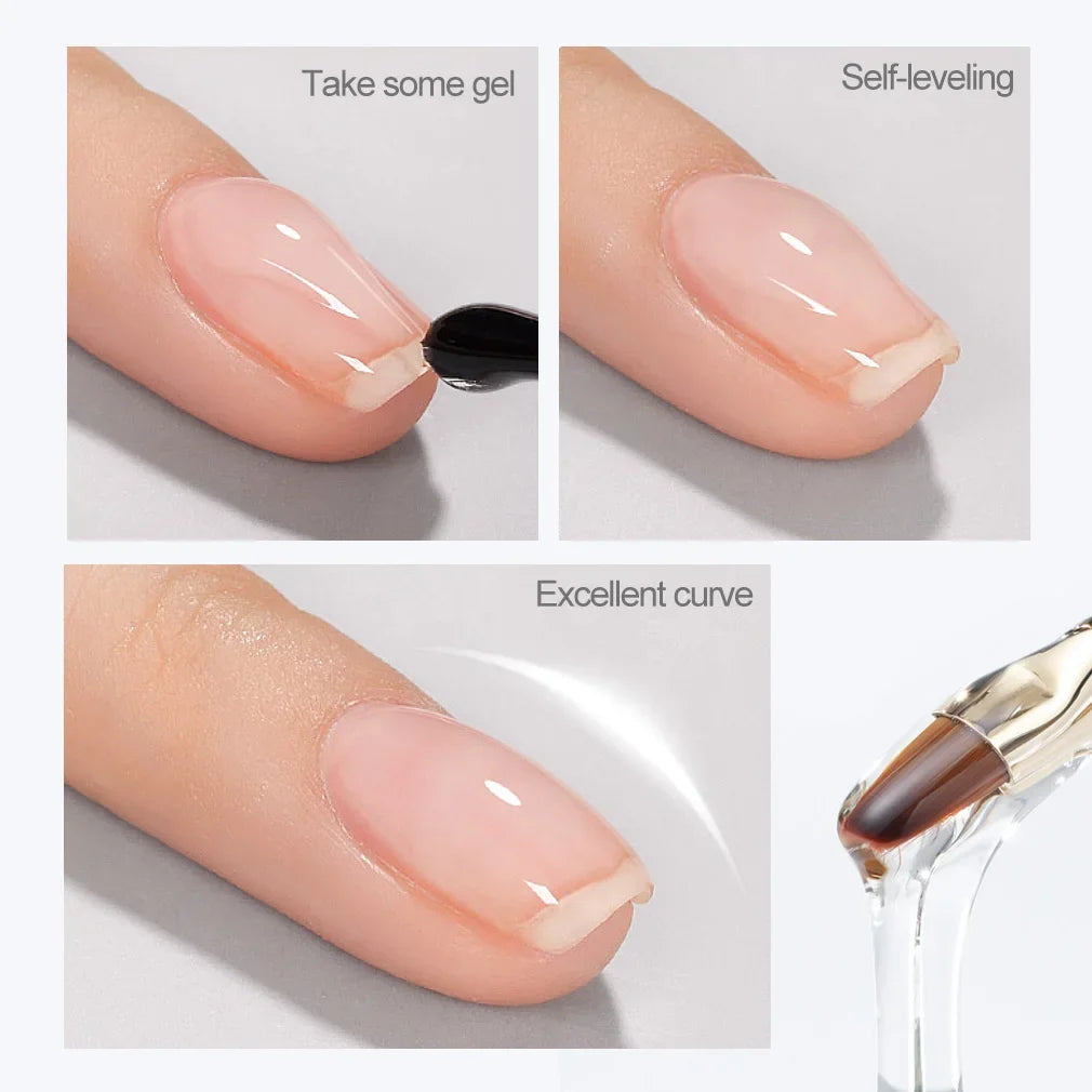 6pcs Venalisa Construction Gel Kit Stronger Jelly Color Reinforce Natural Nail Varnish Rubber Base Color Series Nude Collection