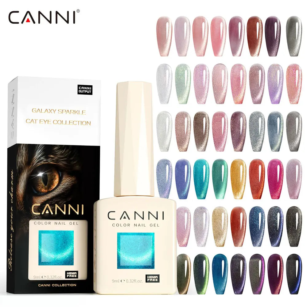 6pcs/kit CANNI Gel Nail Polish TPO FREE Nails Semi Transparent Jelly Pink Collection Soak Off UV LED Gel Diamond Top Coat Set