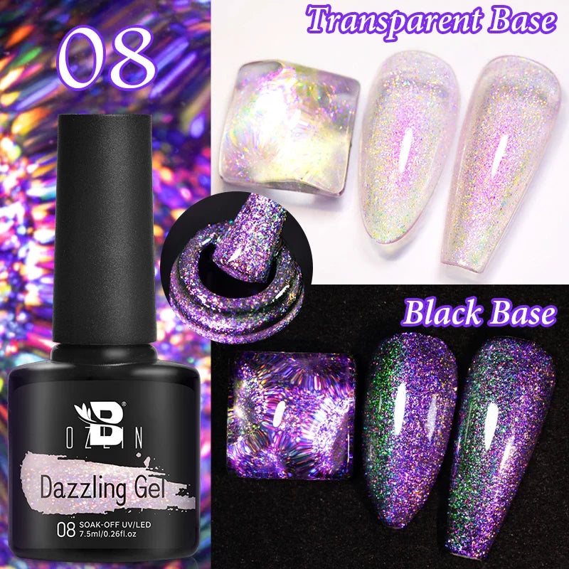 AWStorG 7.5ML Glass Cat Eye Fruit Color Magnetic Gel Nail Polish Vernis Semi Permanent Soak Crystal Gel Polish For Nails
