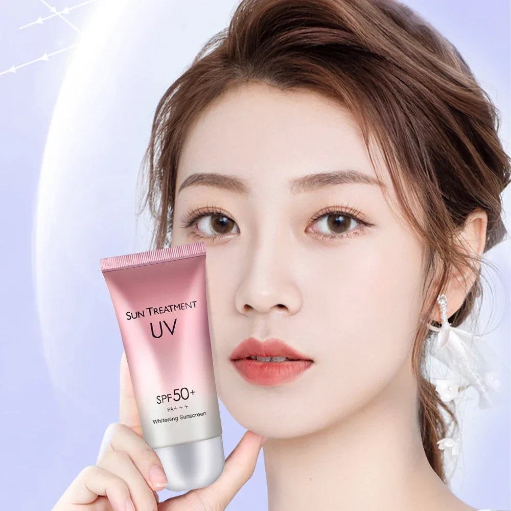 60ml Waterproof Facial Body Sunscreen Whitening Sun Cream Sunblock Skin Protective Cream Anti Sun Facial Protection Cream SPF50+