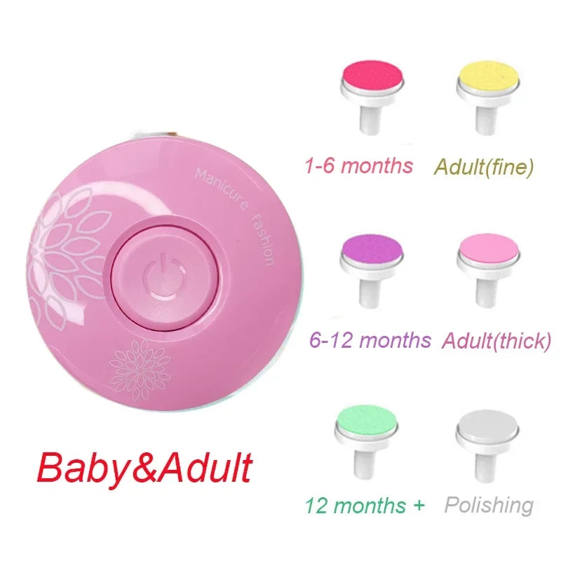Electric Baby Nail Clipper Cutter For Newborn Baby Nail Trimmer Kid Nail Polisher Tool Infant Manicure Scissors Baby Hygiene Kit