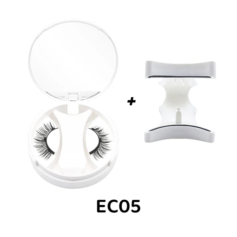 3D Magnetic Eyelashes Kit Reusable Natural Magnetic False Eyelashes Set No Glue Needed Magnet Lashes with Applicator Magnetic