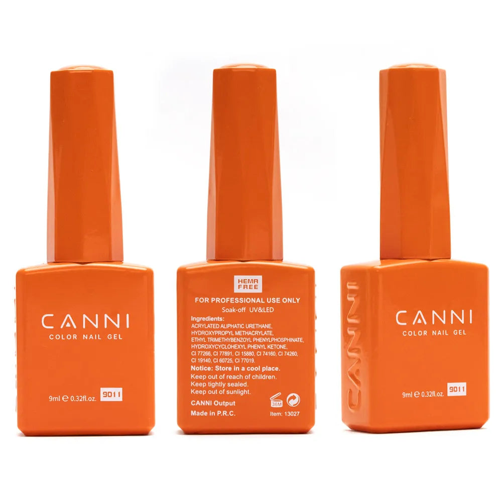 CANNI 9ml Gel Nail Polish 144Colors HEMA/TPO FREE Gorgeous Color Full Coverage Soak Off UV LED Semi Permanent Gel Varnish  Nails