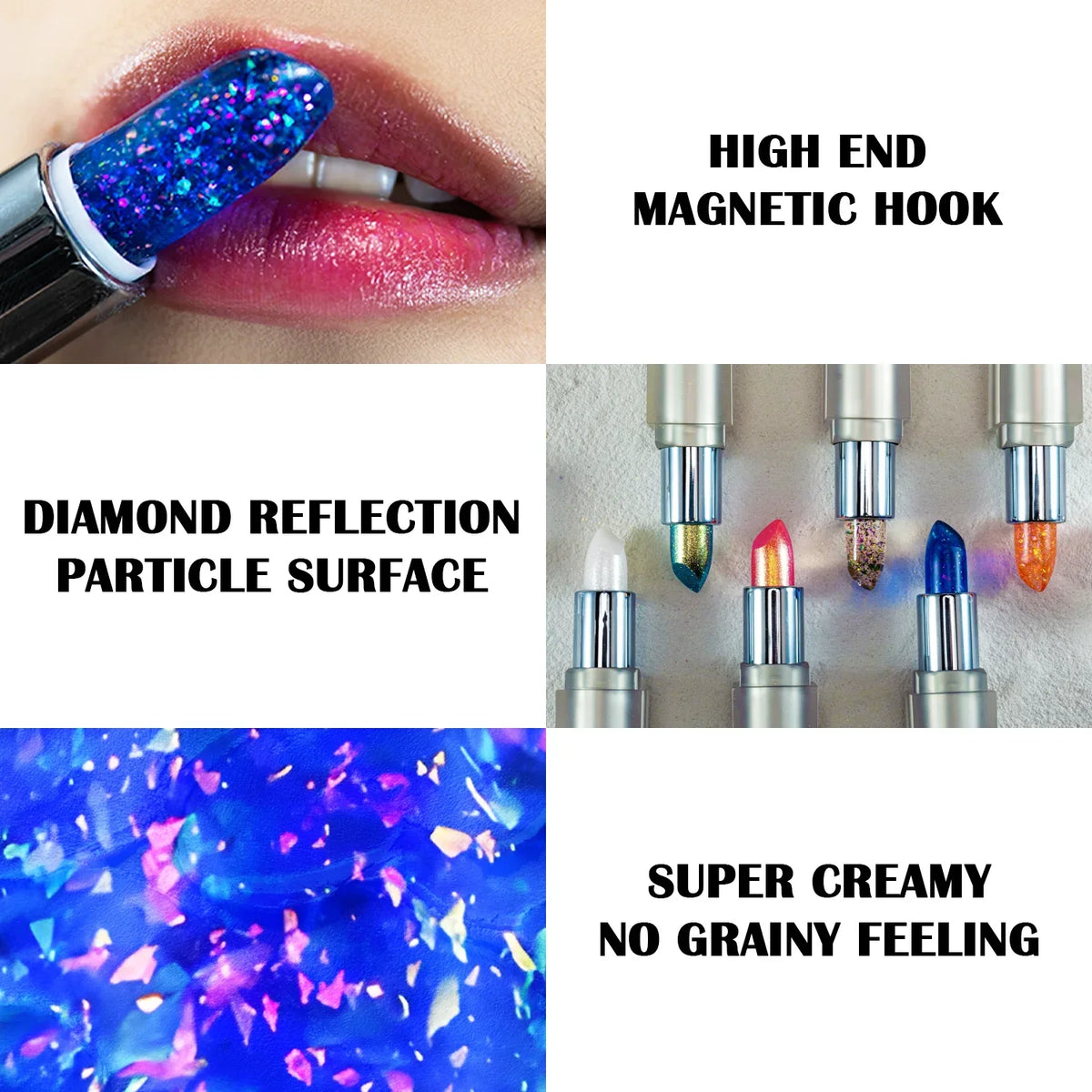 CHARMACY 6 Colors Magicolor Star Glow Lipstick PH Change Shift Colors Lip Gloss Nourish Moisture Professional Lip Makeup