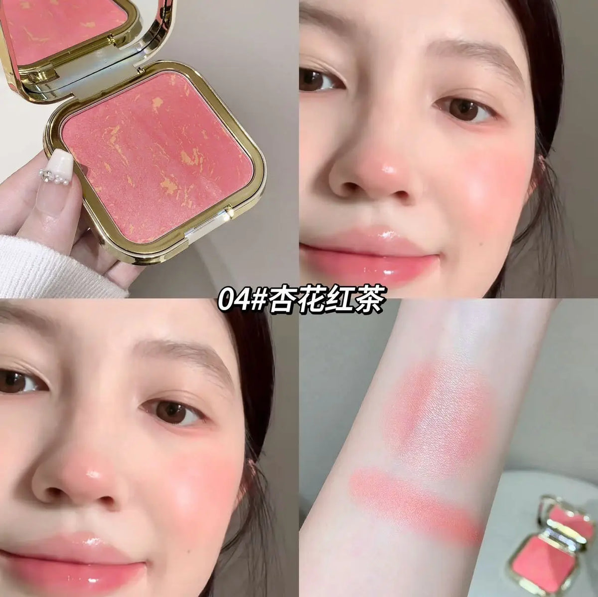 Kakashow Bright Color Gradual Powder Blusher Delicate Skin Melting Color Natural Korean Slightly Drunk Makeup Blusher