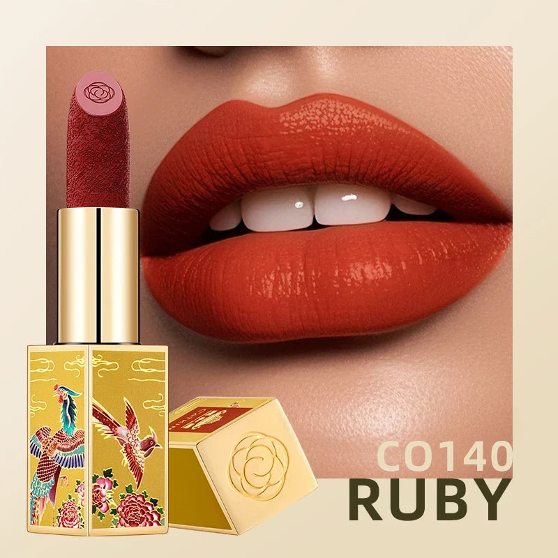 CATKIN Summer Palace Lipsticks Semi-Matte Lipstick Long Lasting for 24H，Lightweight Soft and Ultra Hydrating Lipsticks