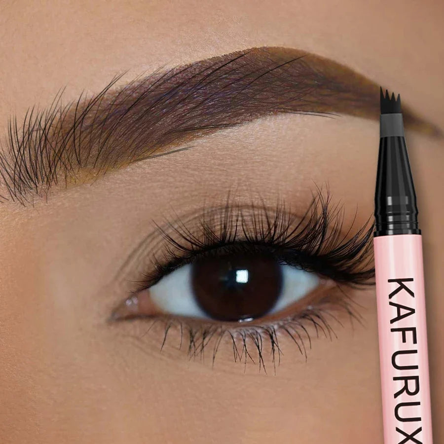 1PC 4 Point Eyebrow Pencil Pen Makeup Waterproof Liquid Eyebrow  Long Lasting Cosmetic Fine Sketch Liquid Eye Brow Tatto Pencil