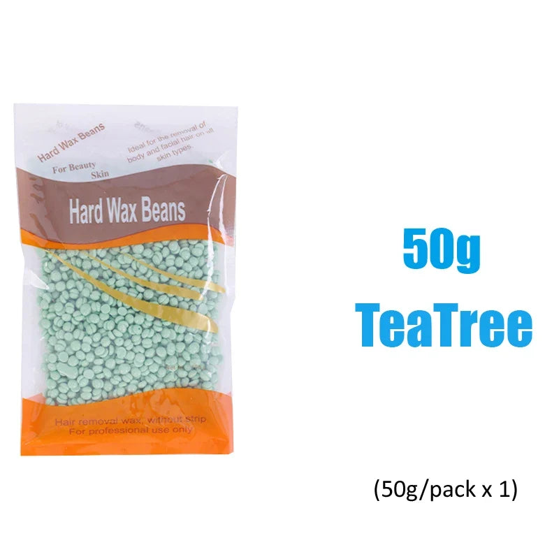 50g Hot Wax Hair Removal Depilatory Waxing Wax Beads for Wax Heater Painless for Body Hairs Removal Beans