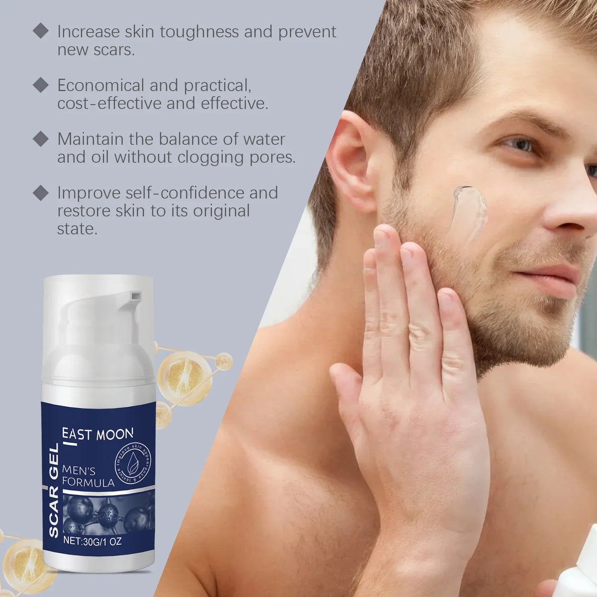East Moon Collagen Scar Gel Reduces Scar Visibility Deeply Moisturize Repair Damaged Skin Enhance Elasticity Quickly Absorbed