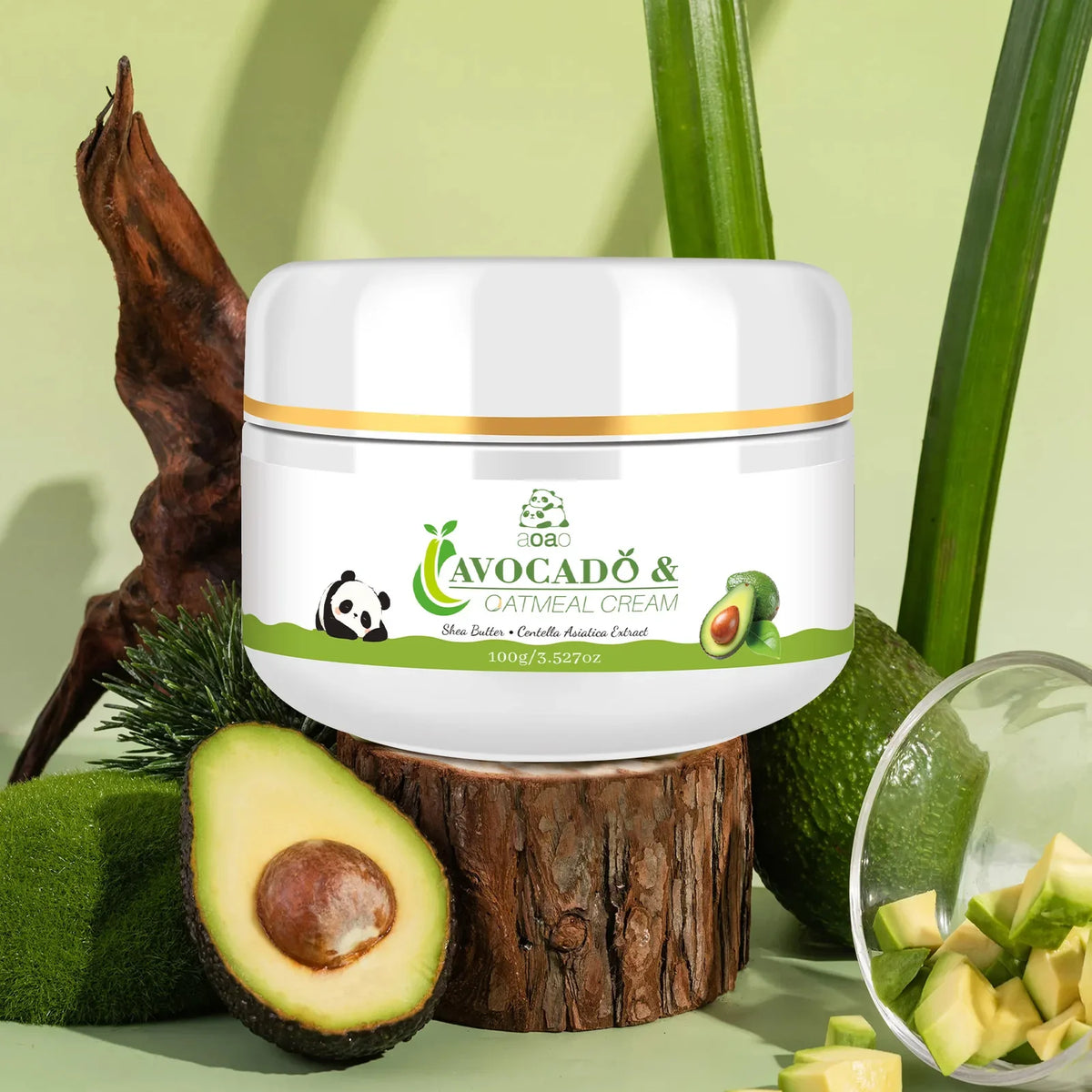 Avocado face cream moisturizing non-greasy lotion day and night cream suitable for children and adults.