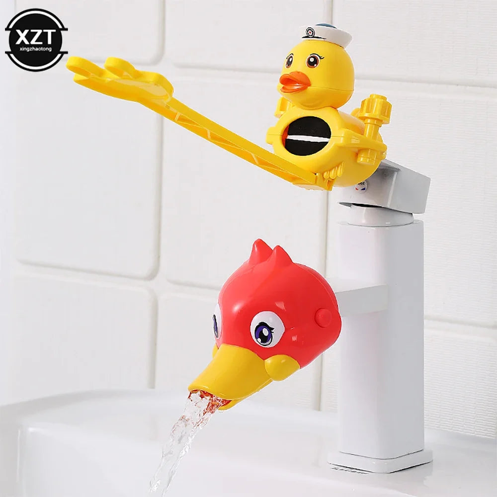 Cartoon Faucet Extender For Kids Hand Washing In Bathroom Sink Animals Accessories Kitchen Convenient for Baby Washing Bath Toys