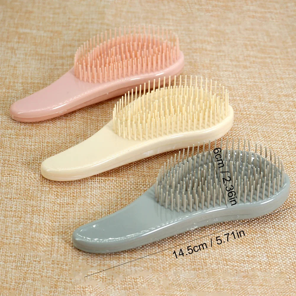 1pc Mini Personalised Magic Detangling Comb Anti-static Massage Tangle Detangle Hairbrush Custom Comb Barber Hair Styling Tool