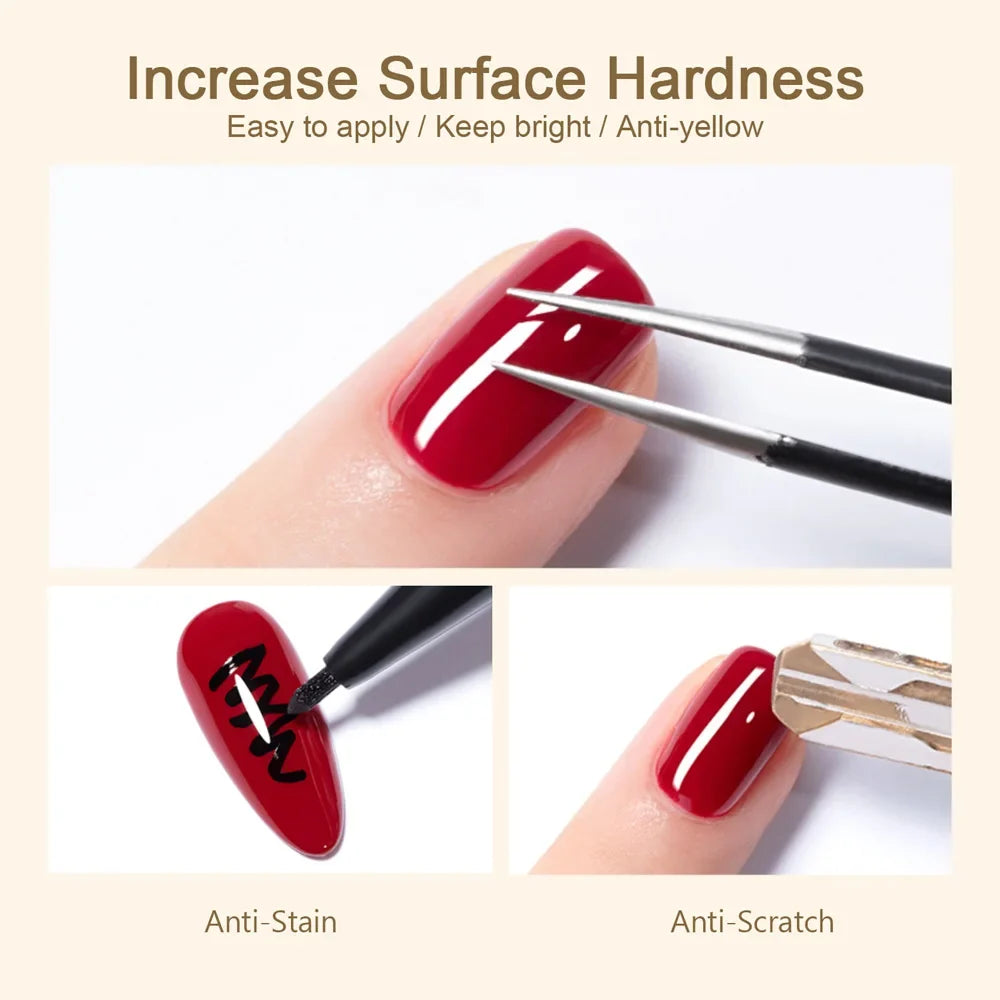Canni Hard Top Diamond Top Coat 3 in 1 Base Nail C Arc UV Construction Gel Fiber Builder Nail Gel PVC Modelling Gel Nail Glue