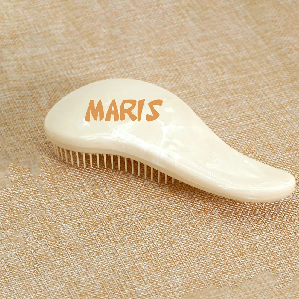 1pc Mini Personalised Magic Detangling Comb Anti-static Massage Tangle Detangle Hairbrush Custom Comb Barber Hair Styling Tool