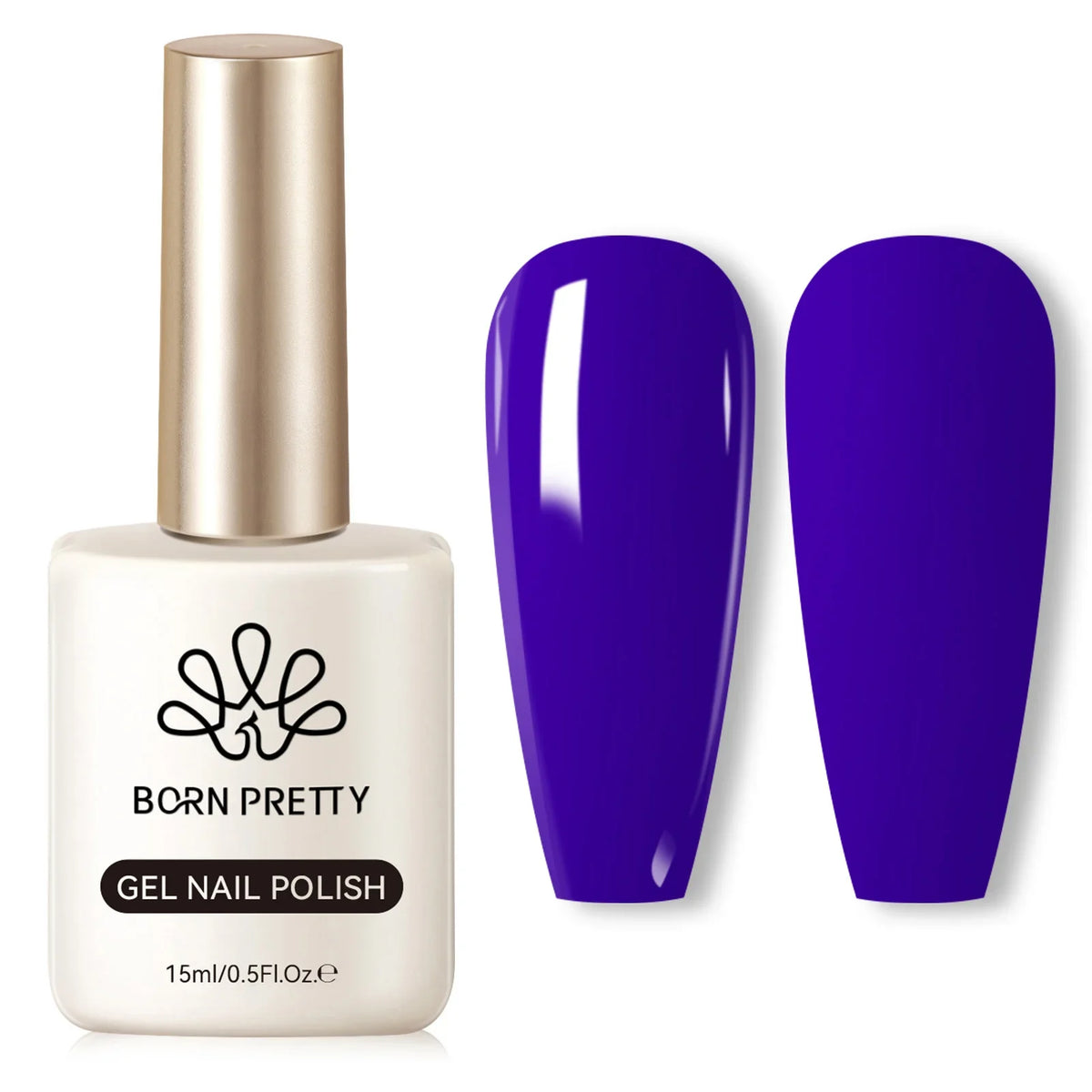 BORN PRETTY 15ml Nail Gel Polish Glitter Gorgeous Full Coverage Soak Off UV LED French Nail Art Jelly Nude Pink Varnish