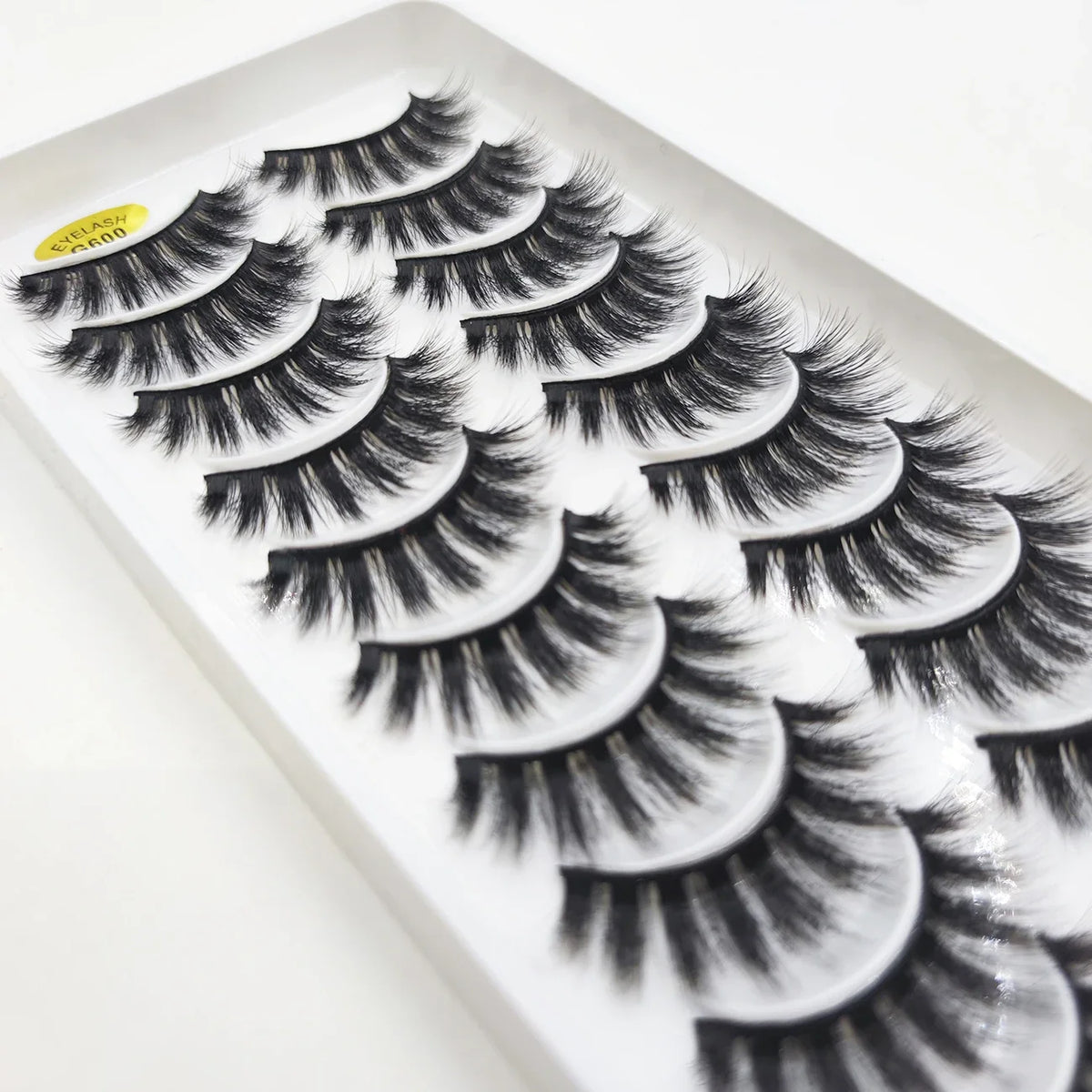 20 Style 10 Pairs Natural 3d Mink Lashes Soft False Eyelashes Cross Messy Dense Eye Lashes Extension Makeup Faux Cils Maquillaje