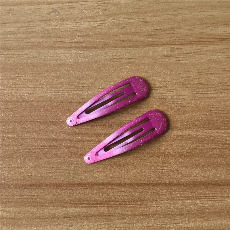 20Pcs/Lot Hair Accessories Powder Dripping Hair Clip Candy Barrette Korean Fashion Solid Hairclip Headdress Hairpins for Girls