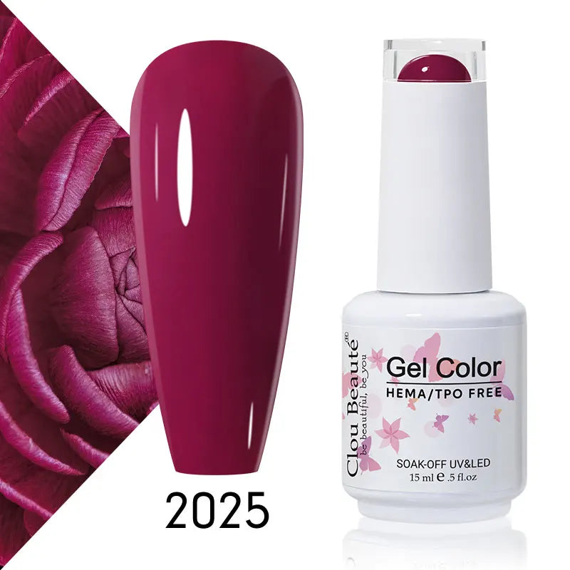 Clou Beaute Coffee Colors Nail Gel Polish HEMA/TPO FREE Soak off UV/LED 15ml Vernis Semi Permanent Nail Varnish 15ml Base Top