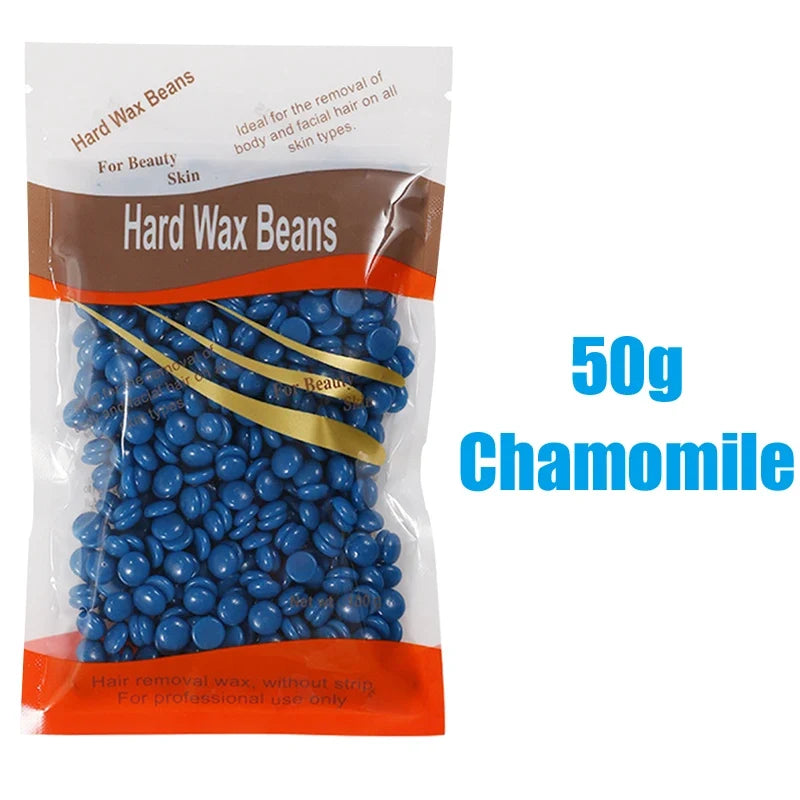 50g Hot Wax Hair Removal Depilatory Waxing Wax Beads for Wax Heater Painless for Body Hairs Removal Beans