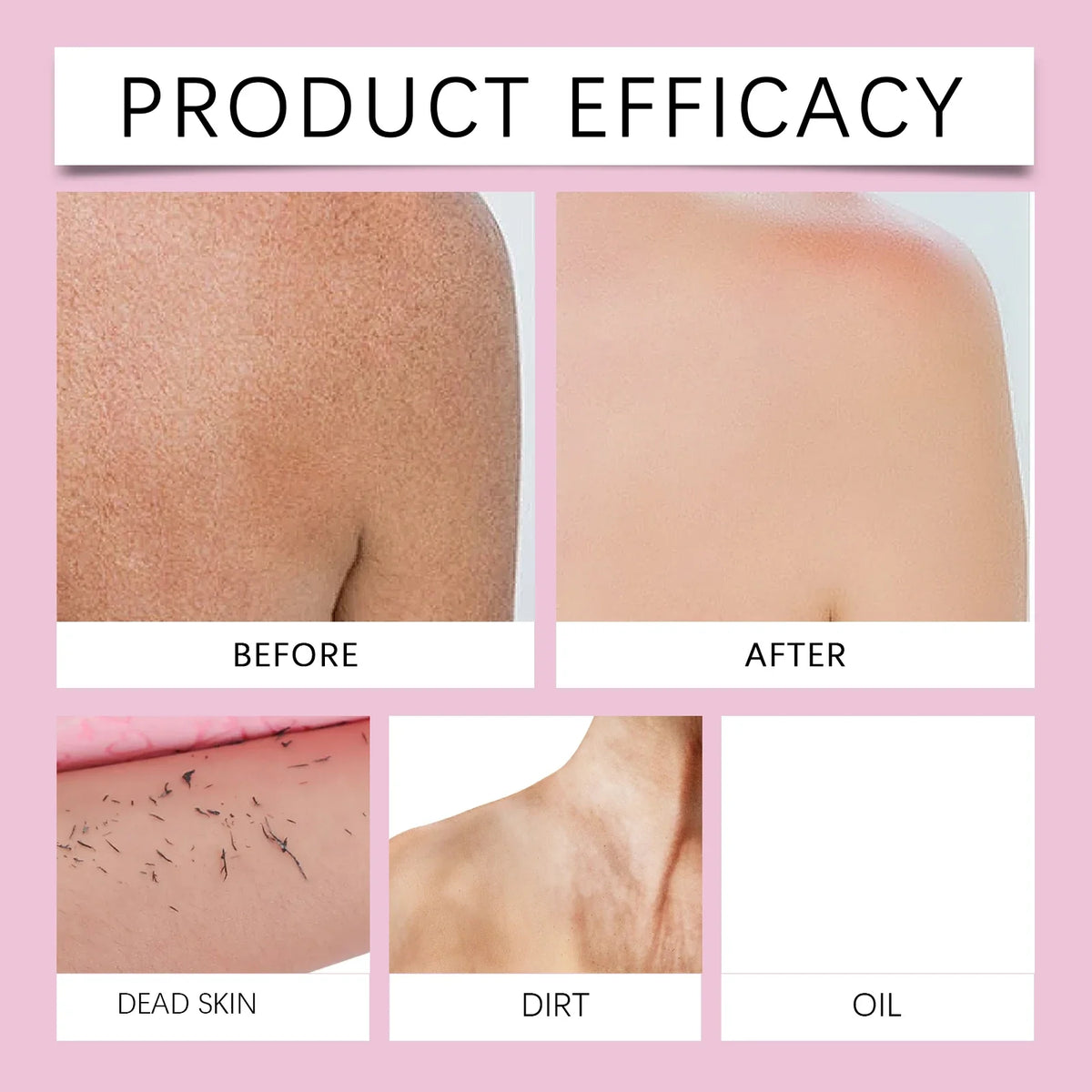 Back Scrubbing Towel Durable Exfoliating Body Towel Cleansing Skin Polishing Cloth Oil Control Dirt Removal Bath Accessories