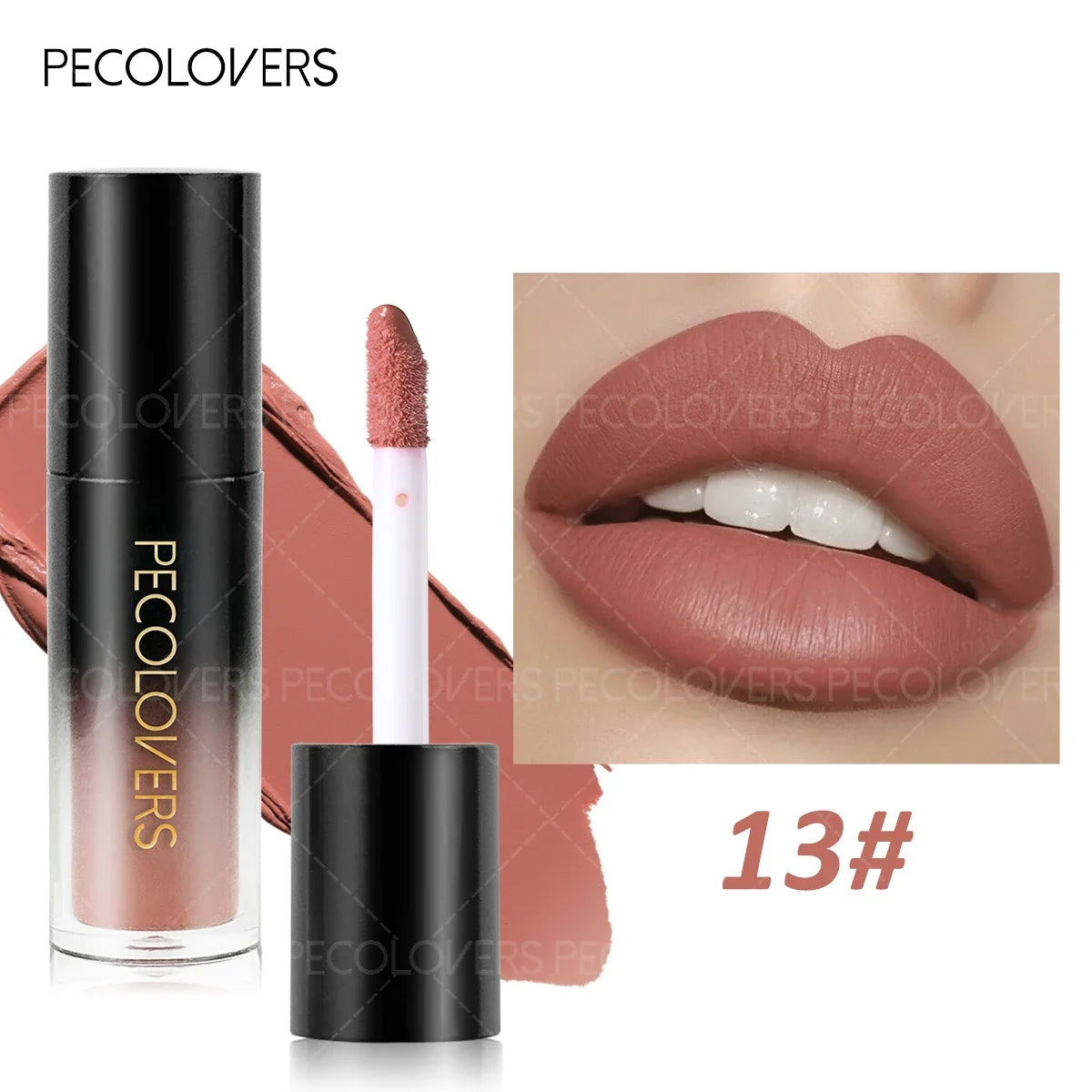 1PC Lightweight Non-stick Cups, Nude, Velvet Matte, Halloween Makeup, Lip Gloss Lipstick, Suitable for Festival and Stage Makeup