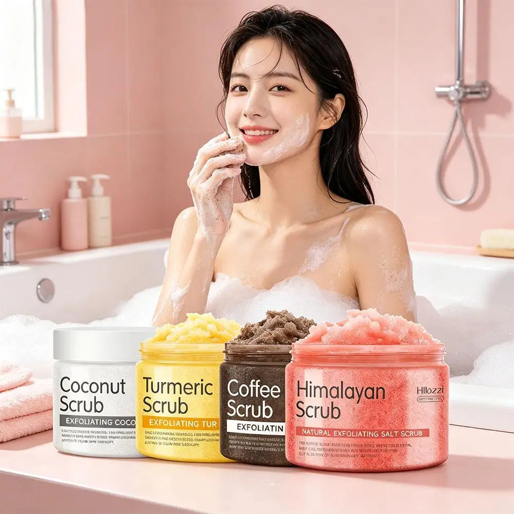 Body Scrub Exfoliating Salt Scrub, Removes Dead Skin, Natural Face Foot Hands Exfoliation Deep Cleansing & Moisturize Skincare