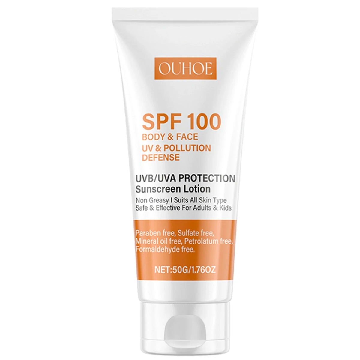 50g Sunscreen SPF100 Whitening Sun Cream for Face Body Oil-control Bleaching Face Moisturizer Sunblock Skin Protective Cream