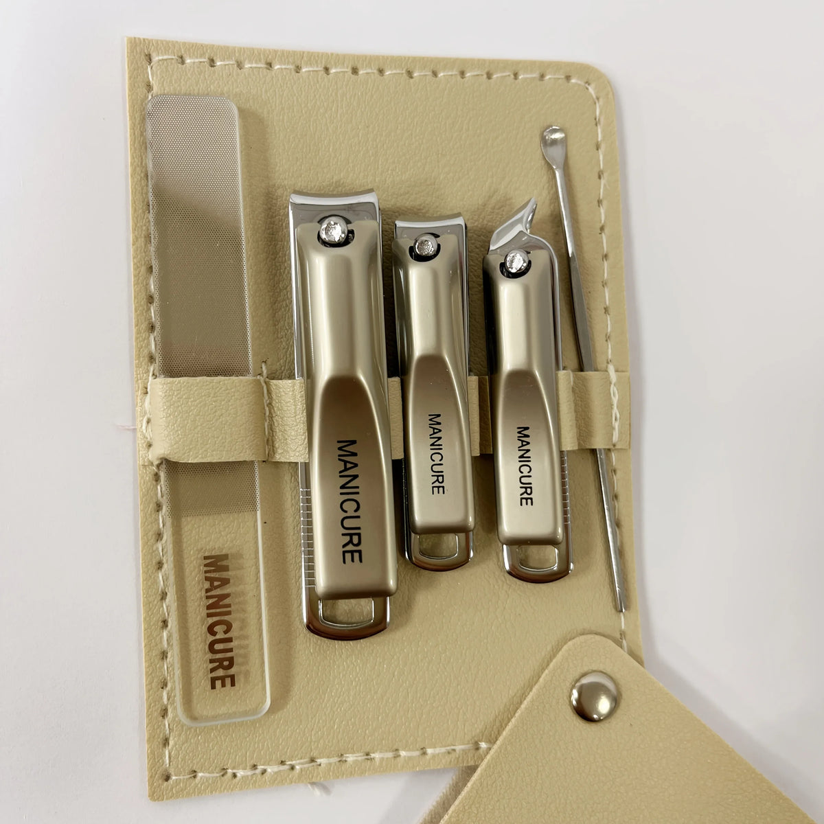 1/5pcs Professional Manicure and Pedicure Kit Includes Nail Clipper Nail File and Ear Pick Portable Storage Case  Beauty Care