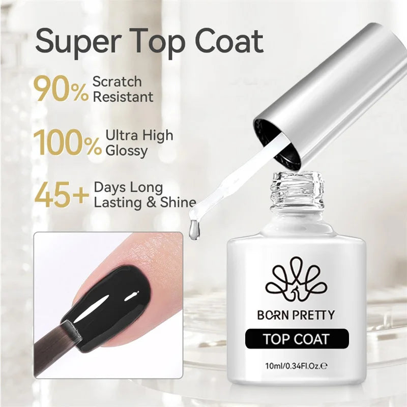 BORN PRETTY 10ml Blood Red Gel Nail Polish Semi Permanent Soak Off UV LED Varnish Design Halloween Festival Nail Supplies 1/6pcs