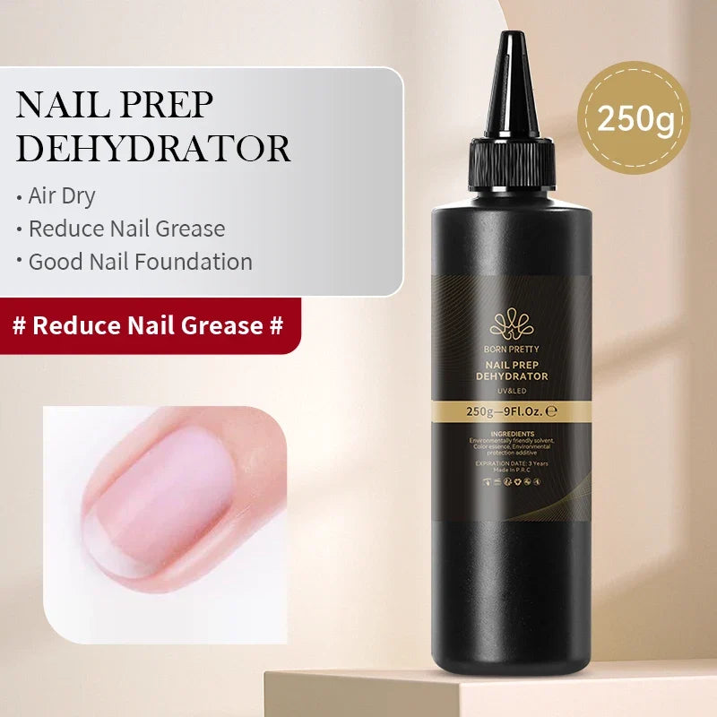 BORN PRETTY 250g Super Strong Nail Glue For False Nail Tips Press On Nails Refilled Package Base Gel Top Coat Matte Top Coat