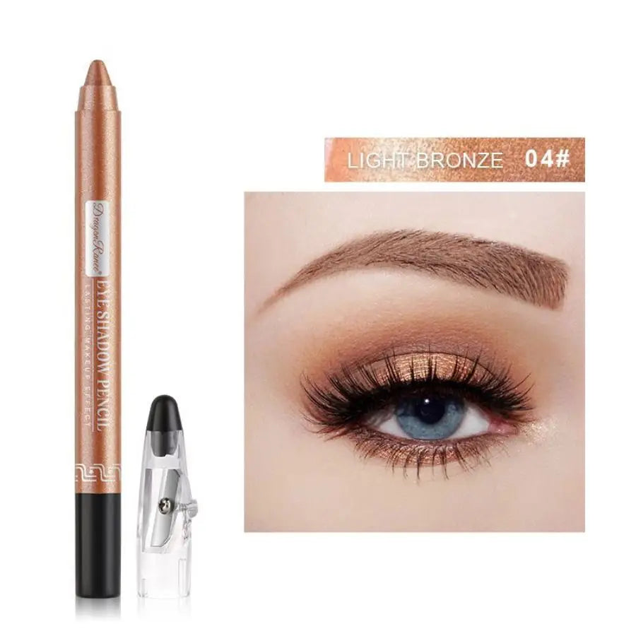 Eyeshadow Pen, Eyeliner Pen, Eyeshadow Stick, Eyeshadow Pen for Lower Eyelid, Pearlescent Eyeshadow Pen with Sharpener, Foaming Pen, Single-Color Eyeshadow Pen, Pearlescent Lower Eyelid Eyeshadow, Highlighter, Smudge-Proof