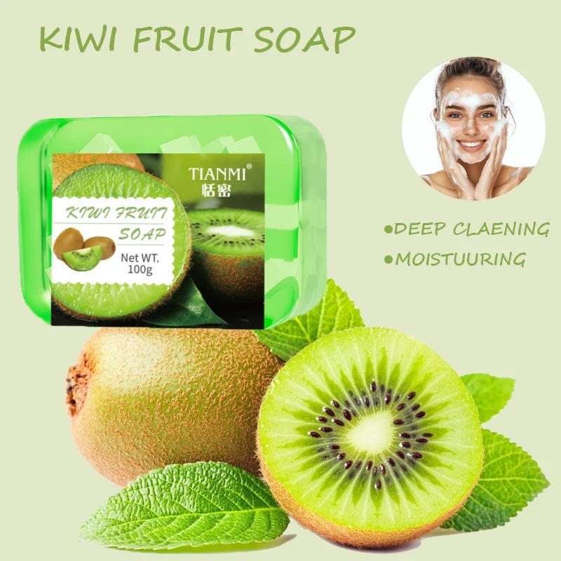 6 Sets of Fruit Flavored Handmade Soap, with 6 Different Flavors to Choose From, Including Sweet Orange, Blueberry, Kiwi, Etc.