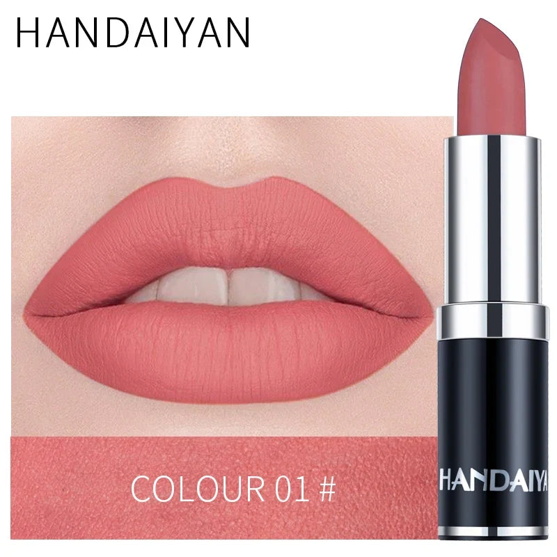 12 Colors Matte Lipstick Long Lasting High Pigment Velvet Soft Full Coverage Lip Makeup Nude Red Sexy Women Beauty Cosmetics