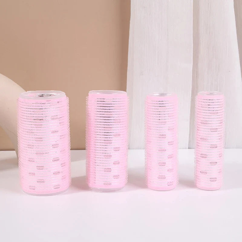 Different Size Self Grip Hair Rollers Magic Curler Plastic Self-adhesive Hair Curling Hairdressing Tool Girl Beauty Styling Tool