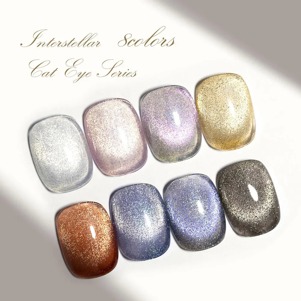 CANNI TPO/HEMA FREE Cat Eye Gel Nail Polish 9ml 48 Colors High Gloss UV-Removable Nail Art for Salon & DIY Manicure