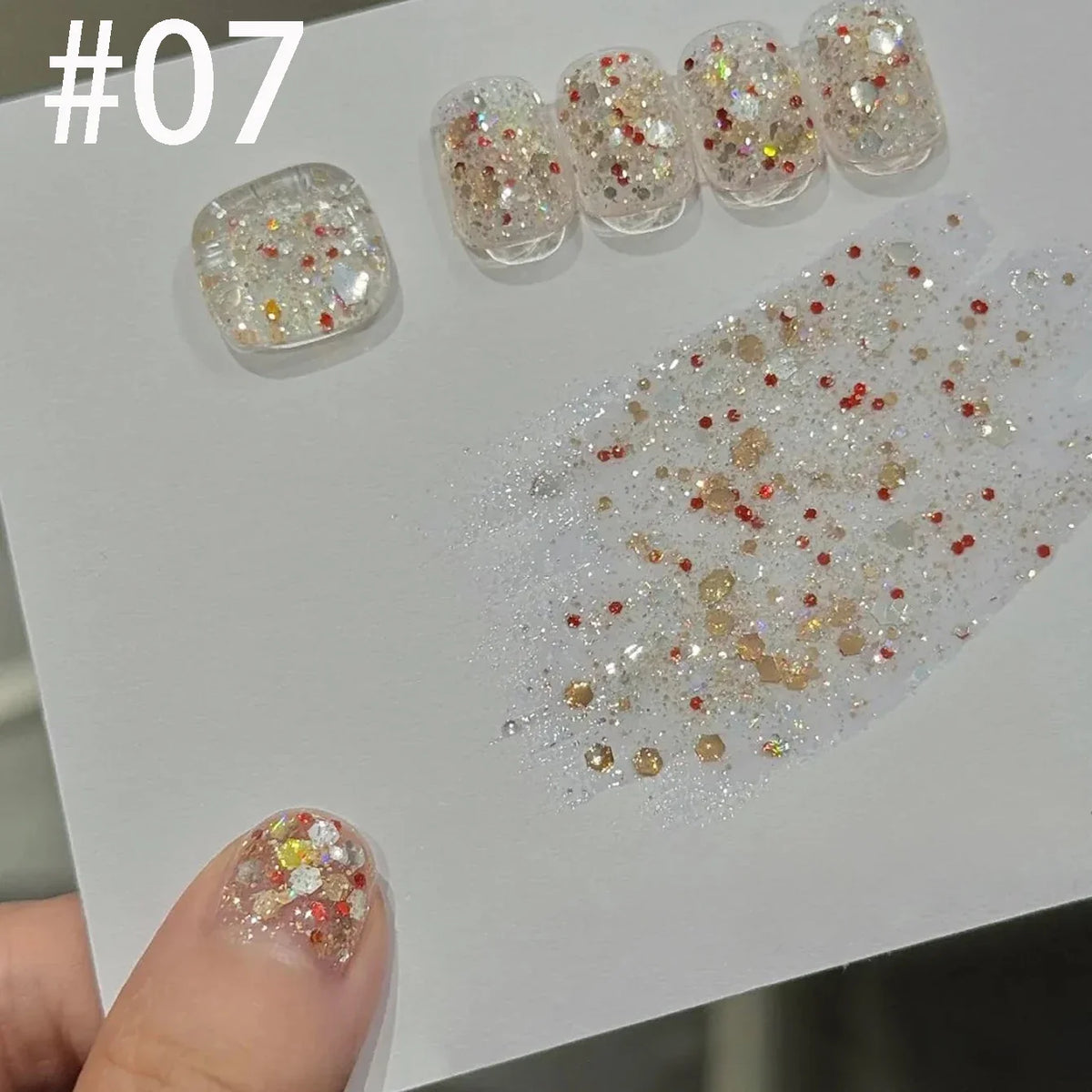 10ML 1pcs Moonlight White Strobe Glitter Gel Nail Polish Nail Supplies Hot Selling White Nails Super Flash Diamond Nail Polish