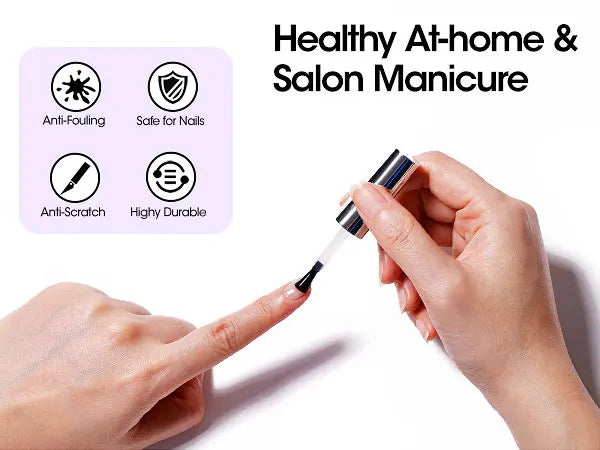 18ml Top Coat Base Coat Gel Set Nail Art No Wipe Soak Off Ultra Glossy Top UV LED Cured Long Lasting Nail Supplies
