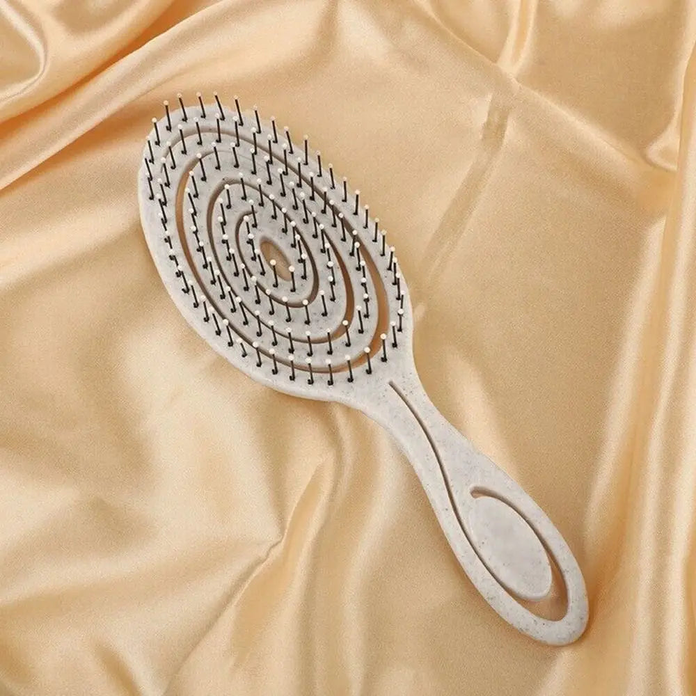 Flexible Hairdressing Styling Comb Soft Pins Massage Comb Hair Combs Wet and Dry Hair Brush