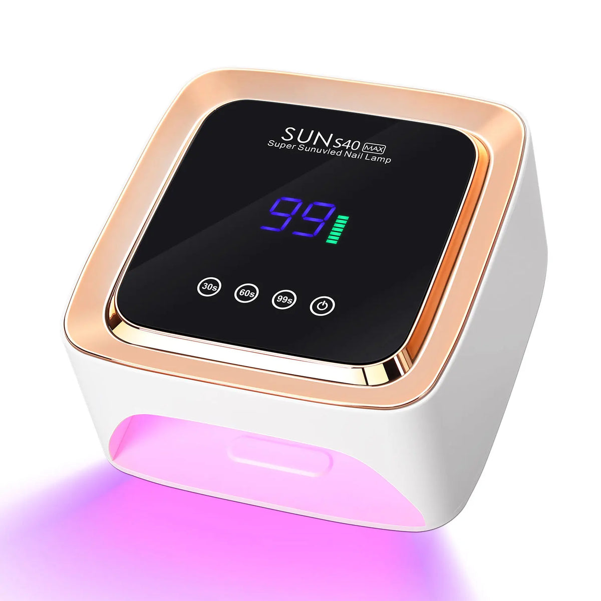 Cordless UV/LED Nail Lamp (57 Beads) – 3-Timer Settings, Detachable Base & 2000mAh Rechargeable Battery